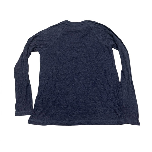 Faherty Long-Sleeve Cloud Henley - Baltic Navy Heather - Picture 4 of 9